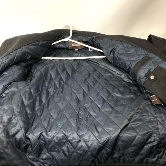 Michael Michael Kors Wool Blend Coat Quilted Lining Men's Size Medium - Picture 10 of 14